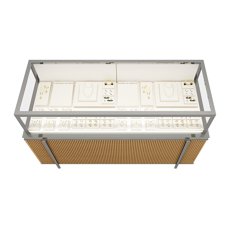 JR-S103 Stainless steel jewellery display cabinet