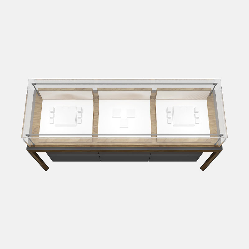 Wooden jewelry display case