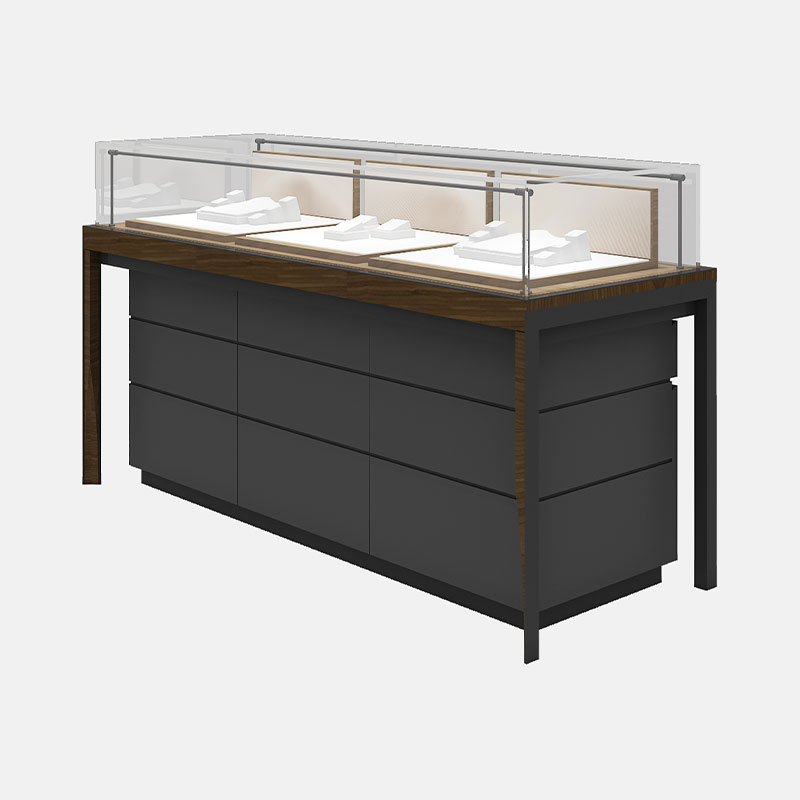 Wooden jewelry display case